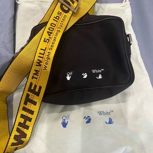 Black nylon crossbody